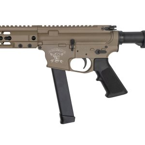 9mm Flat Dark Earth Battle Pistol with KeyMod Rail and Billet Lower Receiver