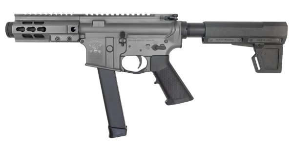 BM-9 Forged 9mm AR-Style Pistol with Tungsten Cerakote Finish and 5.5 inch Barrel