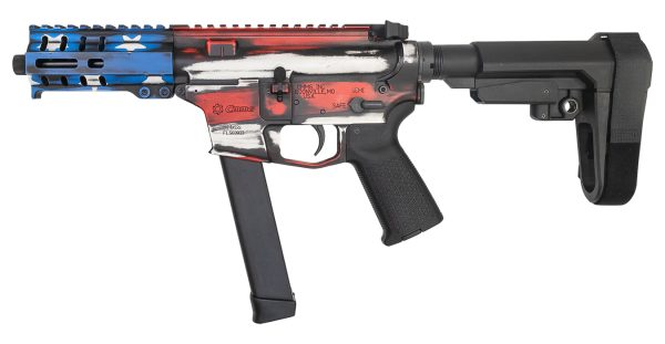 Banshee 300 MkGs 9mm Semi-Automatic Pistol with Battle Worn US Flag Cerakote Finish