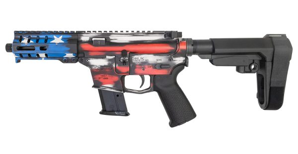 Banshee 300 Mk57 5.7x28mm Semi-Automatic Pistol with Battle Worn US Flag Cerakot