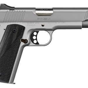 Stainless LW Arctic 45 ACP Pistol with Blacked Out Small Parts and Gray Laminate Grips - Firearms - Texas Gun Store