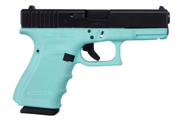 19 Gen4 9mm Pistol with Cerakote Robins Egg Blue Finish