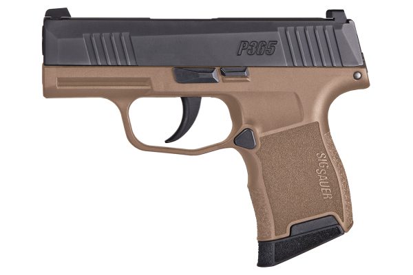 P365 9mm Pistol with FDE Frame and Holster