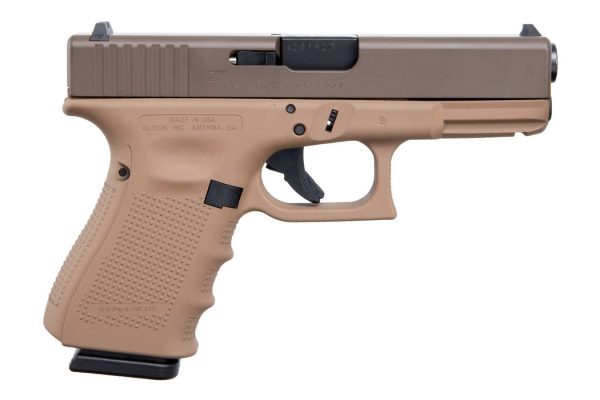 19 Gen4 9mm Pistol with Faded Dark Earth Frame