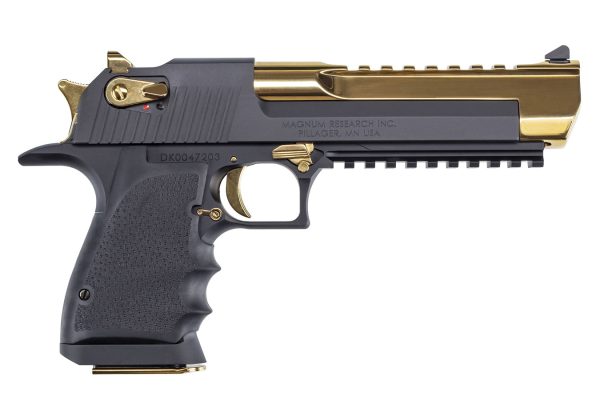 Desert Eagle 50AE Semi-Automatic Pistol with Titanium Gold Slide