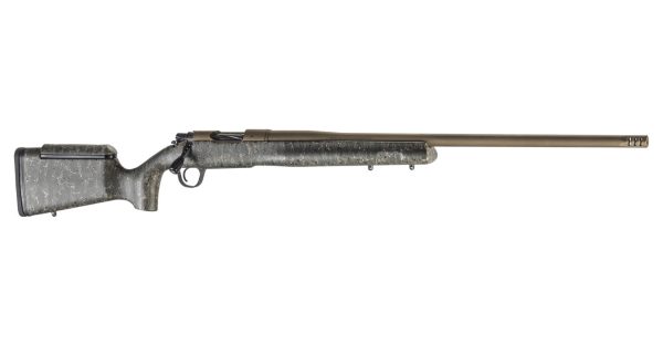Mesa Long Range 300 PRC Bolt-Action Rifle with Green, Black and Tan Stock and Bronze Cerakote Barrel
