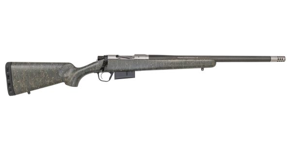 Ridgeline 450 Bushmaster Bolt-Action Rifle with Green/Black, Brown Web Stock