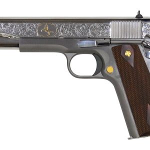 1911 Heritage .38 Super Full-Size Stainless Pistol with Custom Scroll Engraving