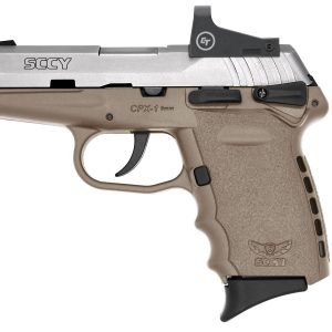 CPX-1 9mm Pistol with Dark Earth Frame/Stainless Slide and Crimson Trace Red Dot