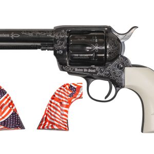 GWII Freedom Revolver 45 Colt with 4.75 inch Barrel, Custom Engraving and USA Flag Grips - Firearms - Texas Gun Store