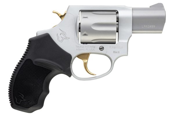 856 Ultra Lite 38 Special Stainless Revolver with Gold Accents