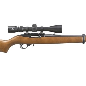 10/22 22LR Rimfire Carbine with Hardwood Stock and Viridian EON 3-9x40mm Riflescope