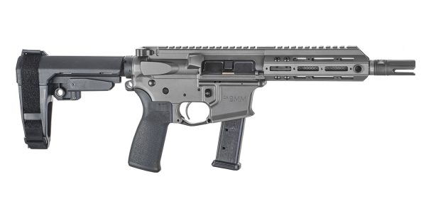 CA9MM 9mm AR-Style Pistol with Carbon Fiber Barrel and Tungsten Cerakote Finish