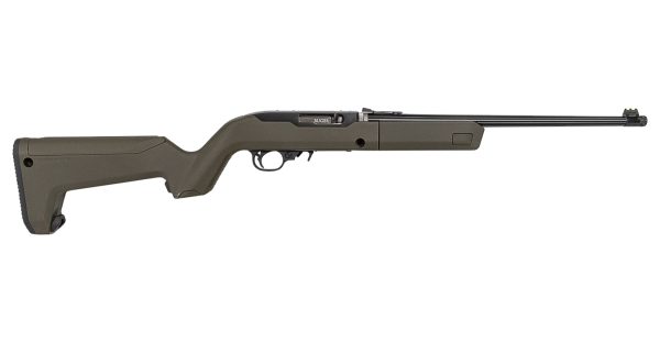 10/22 Takedown 22 LR Autoloading Rifle with OD Green Magpul X-22 Backpacker Stock