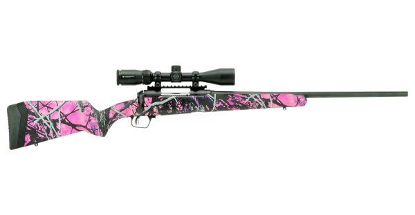 110 Apex Hunter XP 308 Win Bolt-Action Rifle with Muddy Girl Camo Stock and Vortex Crossfire II 3-9x40mm Riflescope