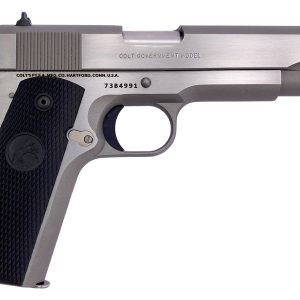 1911 Government 45 ACP Full-Size Pistol with Brushed Stainless Finish