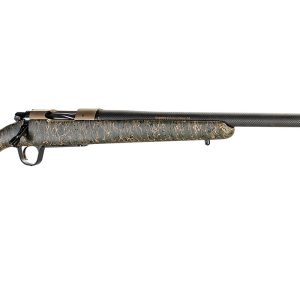 Ridgeline 300 Rem Ultra Mag Bolt-Action Rifle with Green, Black, Tan Stock and Burnt Bronze Cerakote Finish