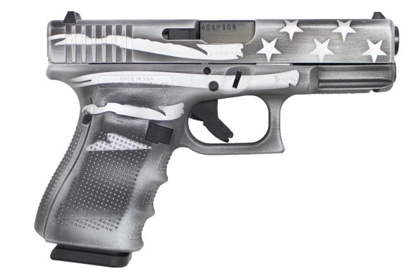 23 Gen4 40 S&W Pistol with Battleship Gray Battle Worn Flag Finish (Made in USA)