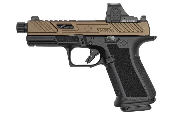 MR920 Elite 9mm Optics Ready Pistol with Holosun 507C, Bronze Cerakote Slide, and Threaded Barrel