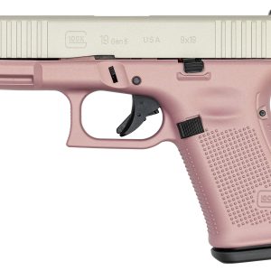 19 Gen5 9mm Pistol with Cerakote Pink Champagne Frame and Shimmering Aluminum Ce