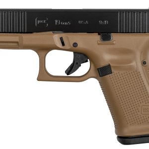 19 Gen5 9mm Pistol with Cerakote Dark Earth Frame and Black Slide