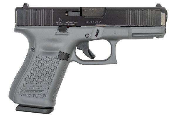 19 Gen5 9mm Pistol with Cerakote Concrete Frame and Black Slide