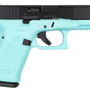 19 Gen5 9mm 15-Round Pistol with Robins Egg Blue Frame and Black Slide