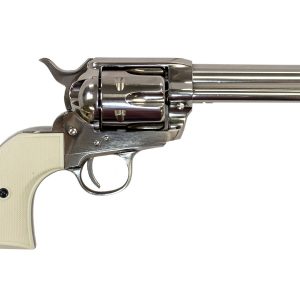1873 Gunfighter 45 LC Revolver with Polished Nickel Finish