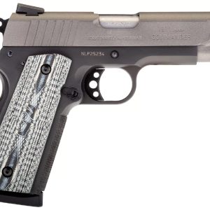 1911 Commander 45 ACP Pistol with Tungsten Gray Cerakote Finish and VZ Grips