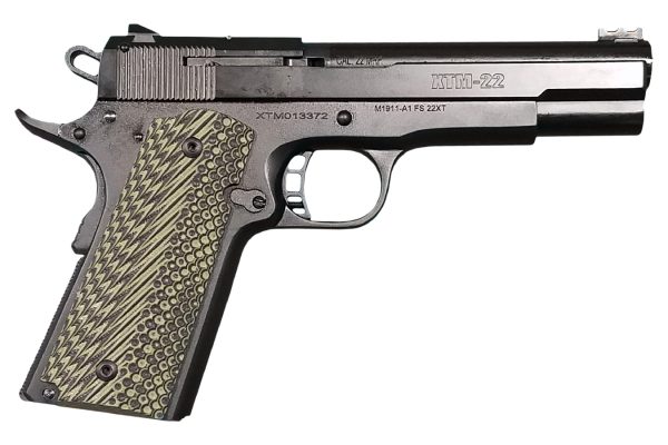 XT22 22WMR 1911 Pistol with OD Green G10 Grips