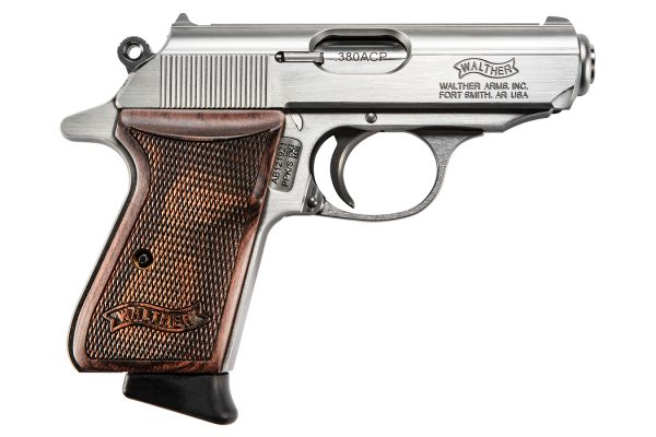 PPK/s 380 ACP Stainless Pistol with Walnut Grips