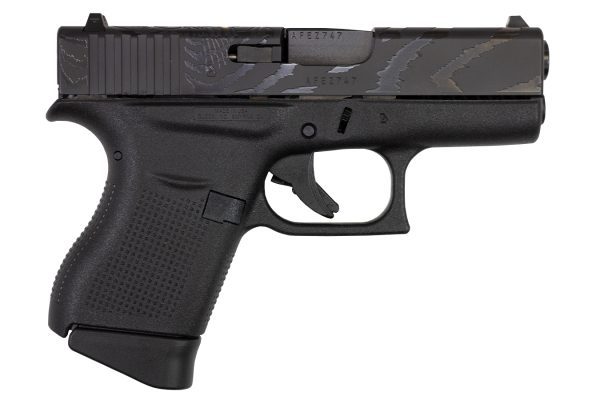 43 9mm Single Stack Pistol with Tiger Engraved Slide
