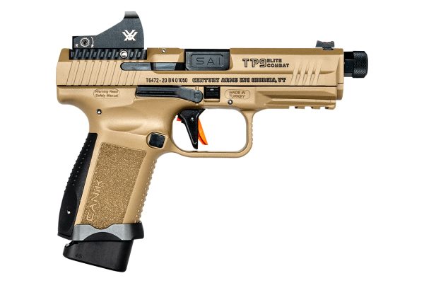 TP9 Elite Combat FDE 9mm Pistol with Vortex Viper 6 MOA Red Dot Sight