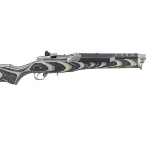 Mini-14 Ranch 5.56mm NATO Semi-Automatic Rifle with Gray/Black Chevron Laminated Stock