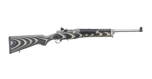 Mini-14 Ranch 5.56mm NATO Semi-Automatic Rifle with Gray/Black Chevron Laminated Stock