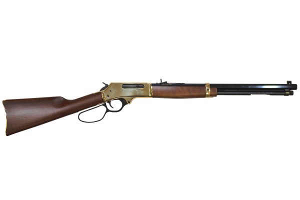 .30-30 Lever-Action Rifle with Brass Receiver and Large Loop