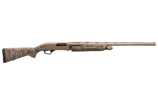 SXP Hybrid Hunter 12 Gauge Shotgun with Mossy Oak Bottomland Camo Stock and FDE Permacote Finish