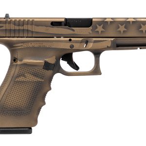 20 Gen4 10mm Full-Size Pistol with Black/Coyote Battleworn Flag Cerakote Finish