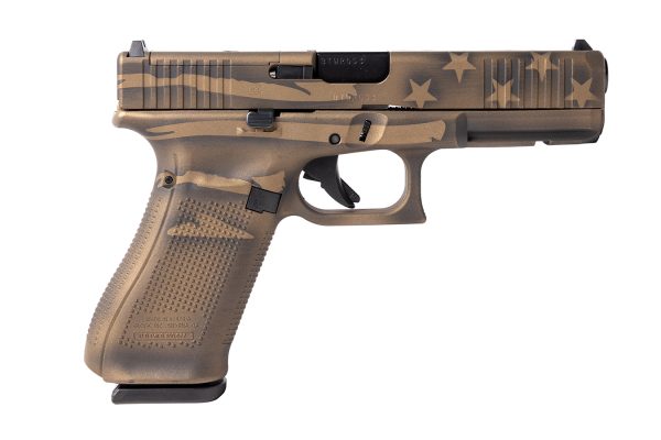 17 Gen5 MOS 9mm Semi-Auto Pistol with Coyote Battle Worn Flag Finish