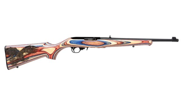 10/22 22LR Rimfire Rifle with Red, White and Blue American Eagle Stock