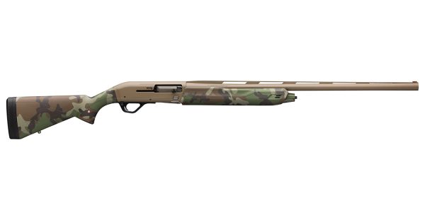 SX4 Hybrid Hunter 12 Gauge Semi-Auto Shotgun with 28 Inch Barrel and Woodland Camo Stock