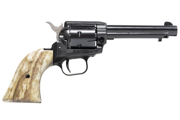 Rough Rider 22LR Revolver with Blued Barrel and Stag Grips