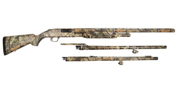 M500A 12 Gauge Pump-Action Shotgun Combo with 3 Barrels and Mossy Oak Camo Finish