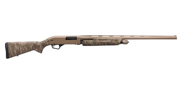 SXP Hybrid Hunter 12 Gauge Pump Action Shotgun with Mossy Oak Bottomland Stock and FDE Finish