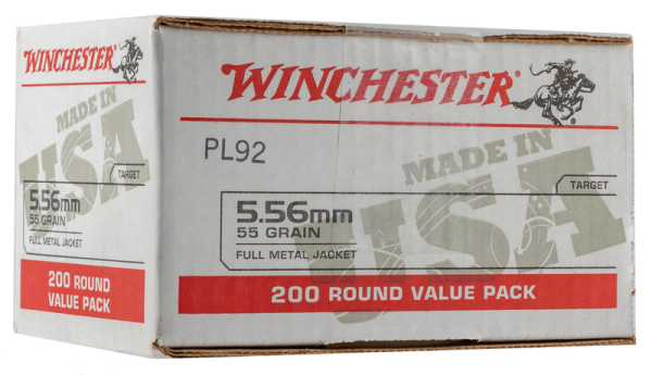 WINCHESTER USA 5.56 AMMO 55 GRAIN 200-ROUNDS FMJ