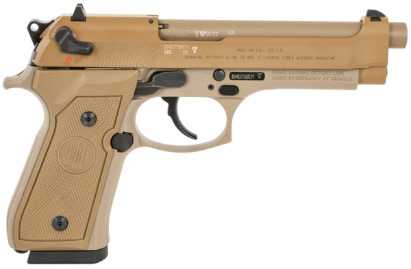 BERETTA M9-22 FLAT DARK EARTH .22 LR 4.9" BARREL 15-ROUNDS