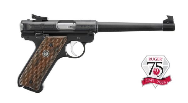 RUGER MKIV 75TH ANNIVERSARY BLUED .22 LR 6.88" BARREL 10-ROUNDS