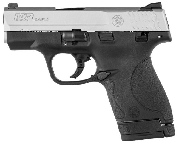 SMITH AND WESSON M&P9 SHIELD SATIN ALUMINUM/ BLACK 9MM 3.1" BARREL 7-ROUNDS