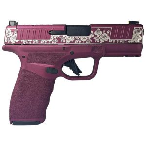 SPRINGFIELD HELLCAT PRO OSP BLACK CHERRY & ROSES 9MM 3.7" BARREL 15-ROUNDS
