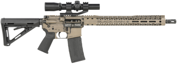 BLACK RAIN ORDNANCE FULL FIELD TAC30 FLAT DARK EARTH 5.56 NATO 16" BARREL 30-ROUNDS BURRIS SCOPE